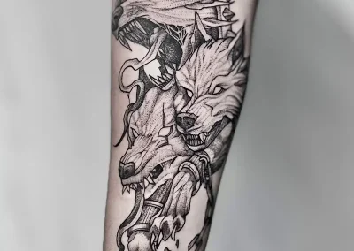 Special memory of pets made in tattoo